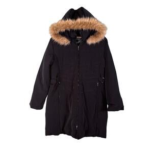 Centigrade Down Feathers Puffer Jacket Women Medium Hooded Parka Snow Winter Ice